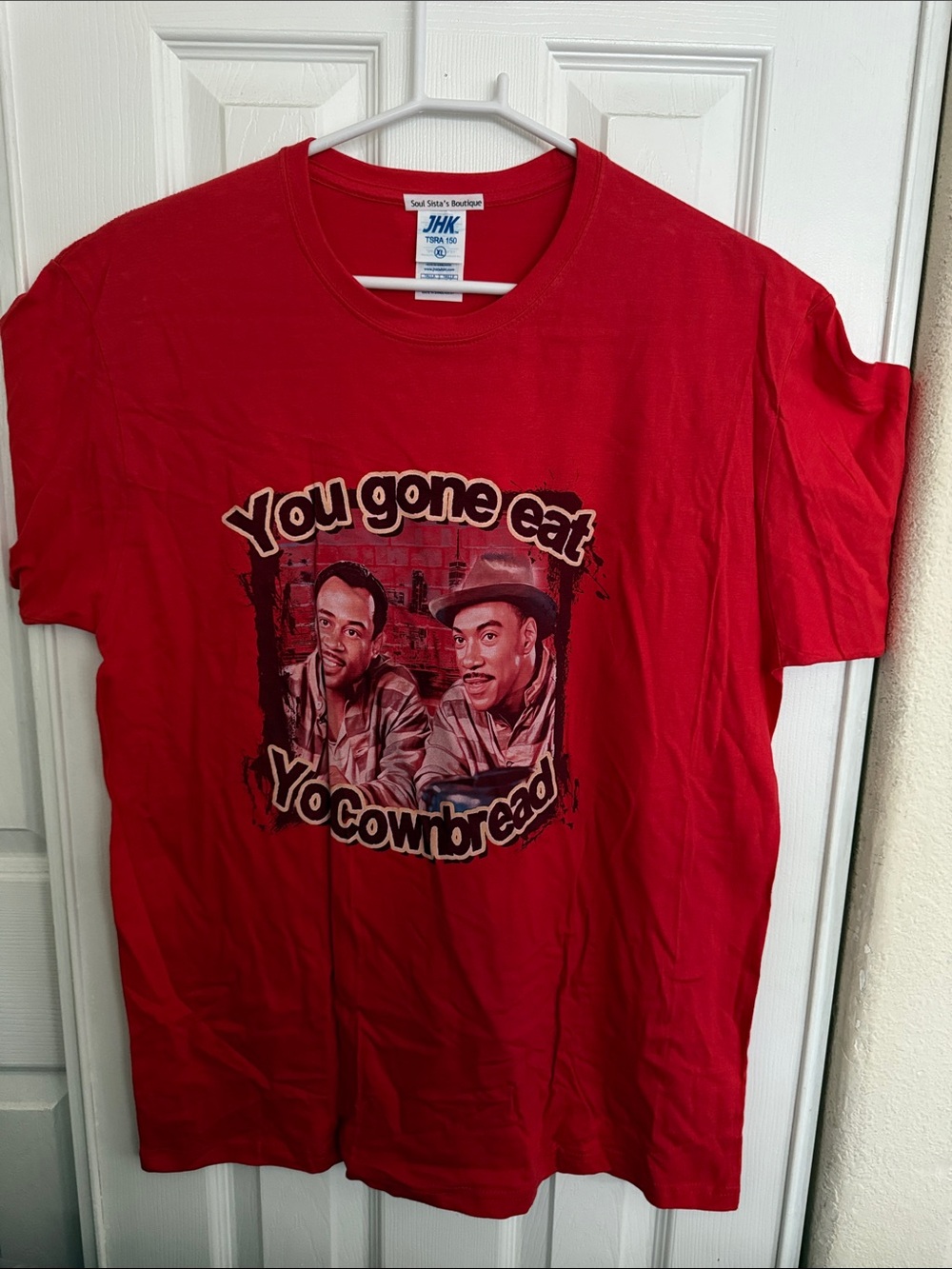 Red Graphic Tee - You Gone Eat Yo Cornbread - Picture 5 of 6